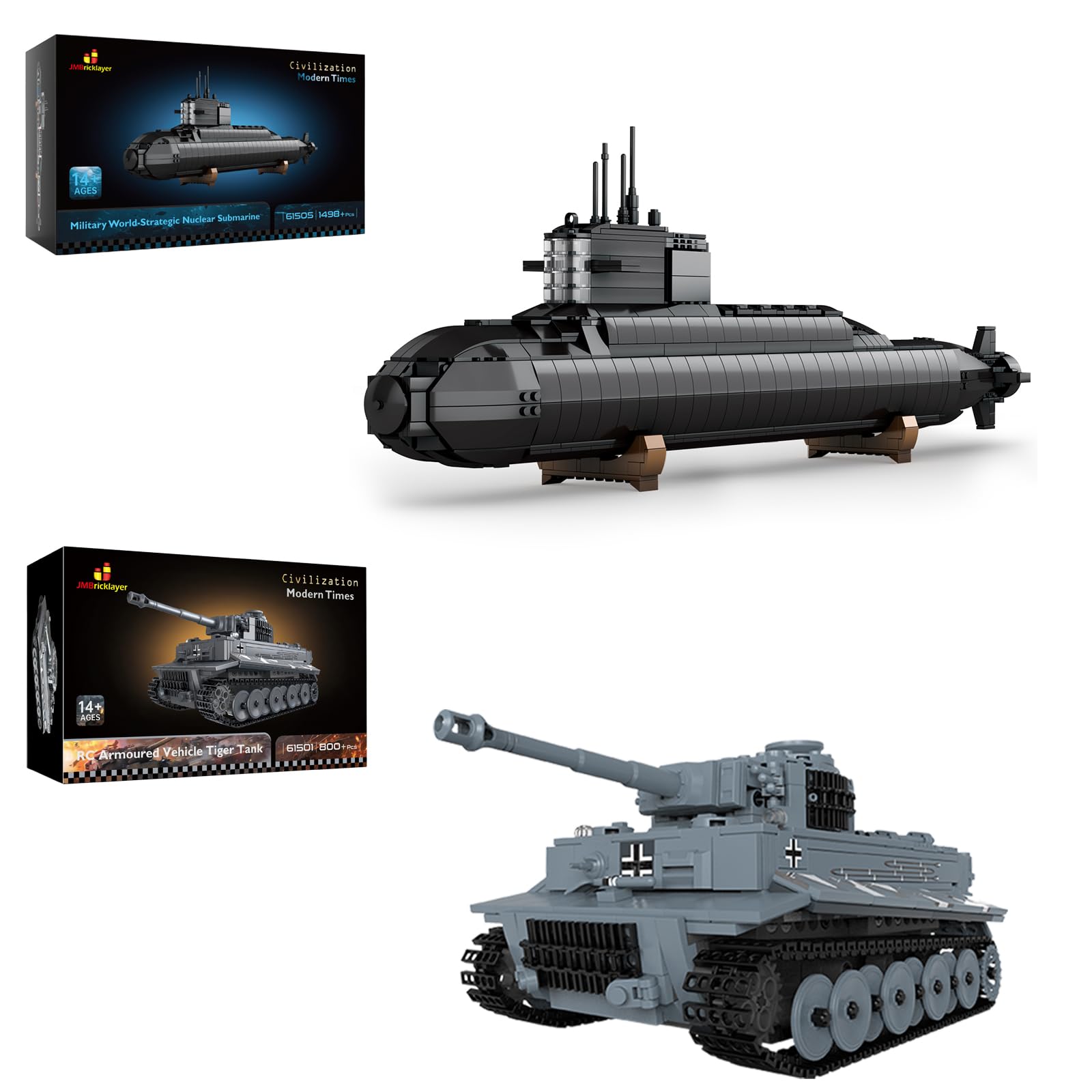 Amazon.com: JMBricklayer Nuclear Submarine Building Block Set